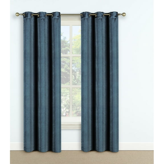 Domino Window Panel Pair Navy 84"