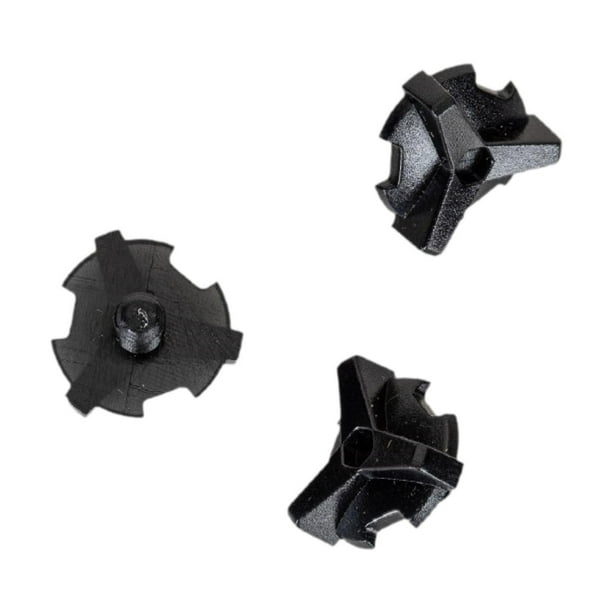 3 tornillos de fijación universales premium para casco de ciclismo. negro