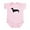 Petal Pink, variant on CafePress - Dachshund Silhouette Baby Light Bodysuit - Baby Light Bodysuit, Size Newborn - 24 Months