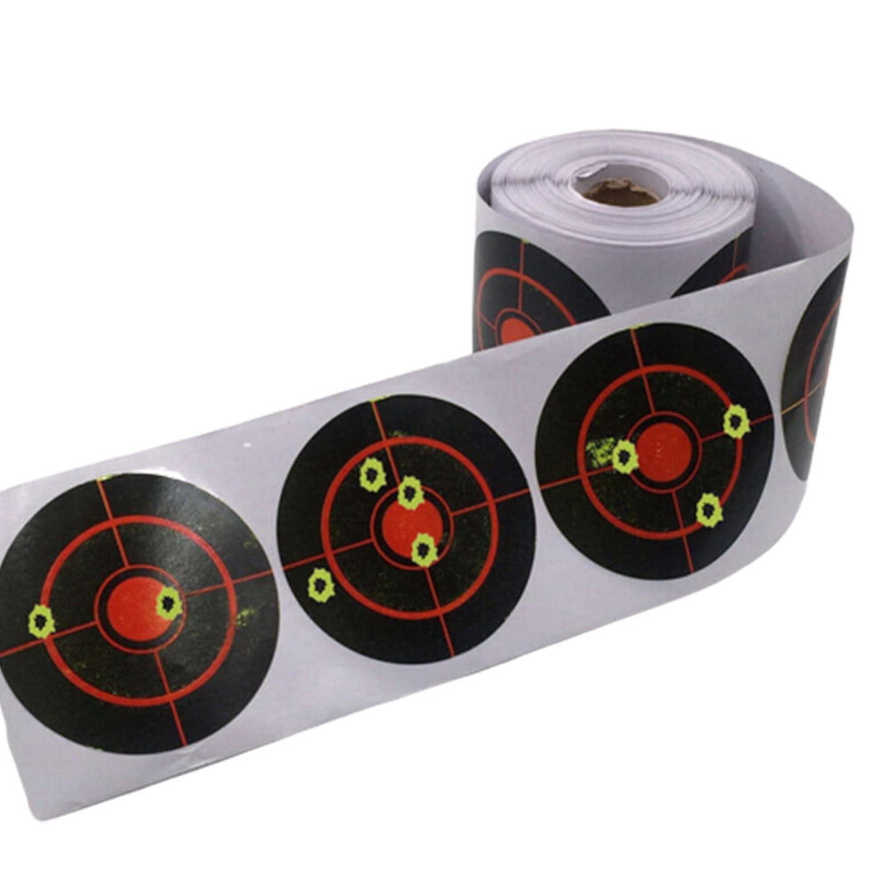 250 X Shooting Adhesive Targets Splatter Reactive Target Sticker Roll 7.5cm 