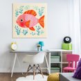 thumbnail image 4 of Stupell Industries Eclectic Happy Fish & Seaweed Sprigs Canvas Art, 36 x 36, by Andrea Haase, 4 of 8