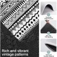 thumbnail image 3 of Black Geometric Striped Pattern Kitchen Rugs Sets Of 3,Kitchen Runner Rugs Non Skid Washable,Decorative Kitchen Floor Mats for Kitchen,Sink,Laundry,17"x30"+ 17"x47" + 17"x59", 3 of 6
