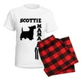 thumbnail image 5 of CafePress - SCOTTIE MAMA Women's Light Pajamas - Women's Short Sleeve Print T-Shirt and Pants Light Cotton Pajama Set, 5 of 7
