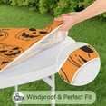 thumbnail image 5 of Halloween Pumpkin Festival Elastic Fitted Tablecloth 52 Inch Round - Washable Spooky Design Table Cover for Party Dining, 5 of 6