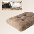 thumbnail image 4 of Reyox Large Dog Bed, 35 x 23 inch Fluffy Plush Dog Cage Bed, Washable Dog Mat with Non-Slip Bottom for Large and Medium Dogs,Khaki, 4 of 7