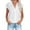 White, variant on XuJwPNcy Womens Button down Cotton Linen Shirt Short Sleeve Collared V Neck Shirts Solid Comfy Tops Casual Summer Beach Top