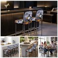 thumbnail image 2 of Gnomes Halloween Bar Stool Covers - Stretch Dining Chair Covers Set of 2, Horror Pumpkins Black Trees Purple Bar Chair Cover Removable Counter Stool Pub Chairs Slipcovers Protectors for Kitchen/Cafe, 2 of 3