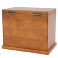thumbnail image 4 of 6 Tiers Jewelry Box Wooden Storage Cabinet Four-Leaf Carved Top w/ Lock & Mirror, 4 of 12