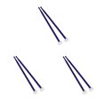 thumbnail image 2 of Wosthever Baquetas de timbales, accesorios para instrumentos de percusión, práctica antideslizante, martillo de tambor profesional para azul Type1 NO1, 2 of 6