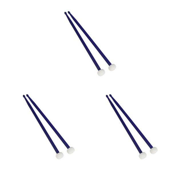 Baquetas de timbales Sonducket 1 par de colores palillos de tambor de fieltro