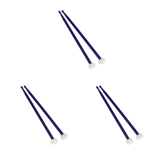 Baquetas de timbales Sonducket 1 par de colores palillos de tambor de fieltro