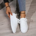 thumbnail image 6 of Sopiago Cute Shoes Women's Athleisure Slip-On Toggle Sneakers White,42, 6 of 6