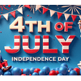 thumbnail image 4 of Patriotic Design Independence Day Celebration Banner Colorful Fireworks Fourth of July Decoration for National Day Event Holiday Party, 4 of 7
