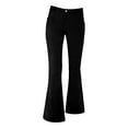 thumbnail image 4 of TRUBKH Corduroy Pants Women Wide Leg Sweat Pants Concert Pants for Women Womens Sweater Pants Baggy Pants Fall Bottoms for Women Waffle Knit Pants Women Black L, 4 of 4
