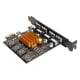thumbnail image 2 of Tarjeta de expansión PCIE a USB 3.0 4 puertos PCIE a USB 3.0 compatible con versiones anteriores Tarjeta de expansión USB 3.0 estable y segura para PC, 2 of 10