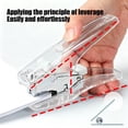 thumbnail image 6 of Effortless Portable Handheld Stapler | Manual Stapling Machine for Office & Home | Universal Fit for 24/6 & 26/6 Staples, 25 - Sheet Capacity, Durable Metal & Plastic Construction,White, 6 of 6