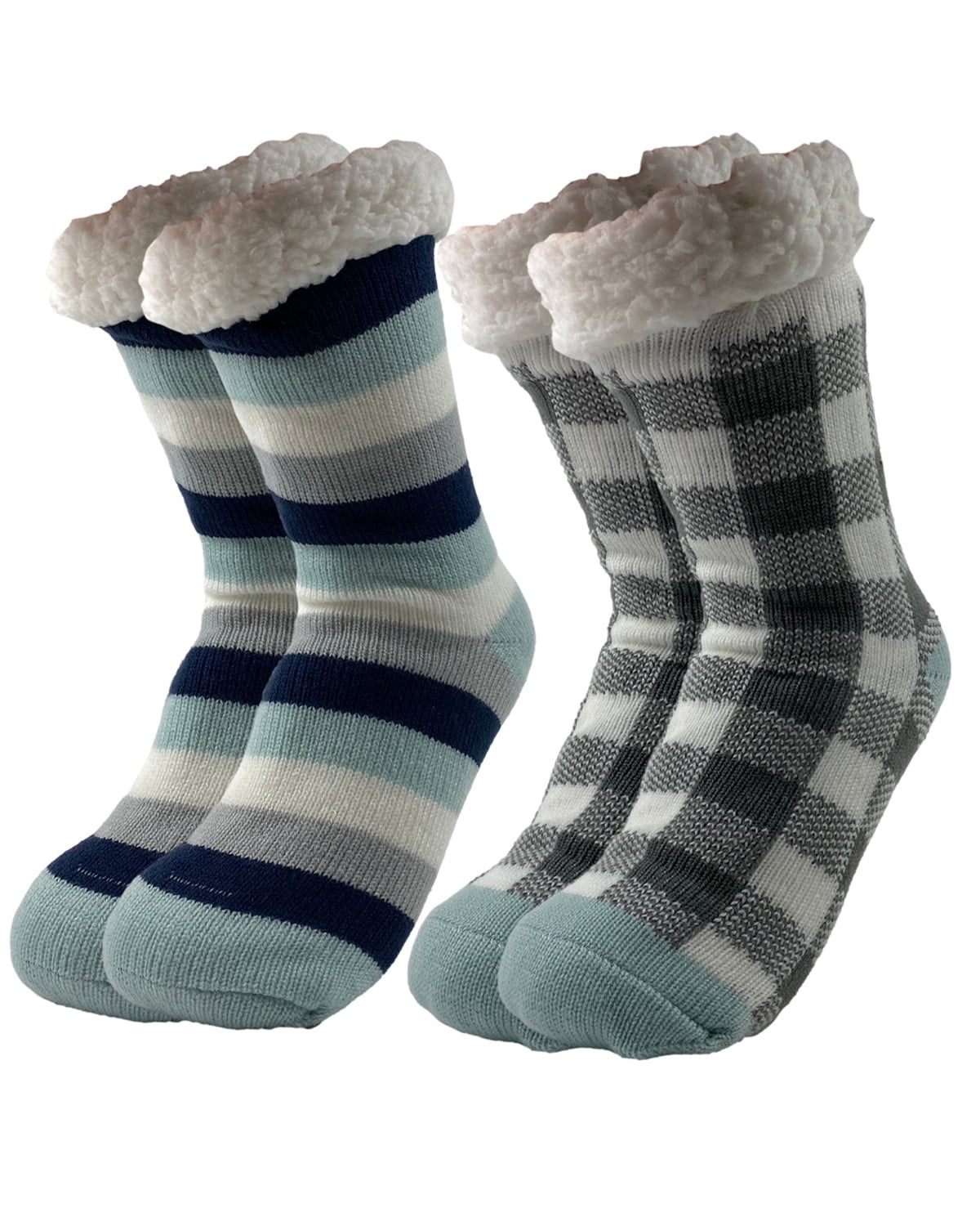 Dream Bridge Kids Slipper Socks Anti-Slip Knit Sock Slippers for Boys Girls Indoor Outdoor Socks with Rubber Bottom Sole