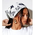 thumbnail image 6 of AWAYTR 3 Pcs Floral Elastic Hair Scarf Headbands Hair Bandanas Head Kerchief Bohemia Chiffon Turban Triangle Scarves, 6 of 9