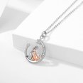 thumbnail image 2 of Collar de plata 925 para mujer con colgante de perro, 2 of 4