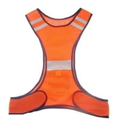 High Visibility Reflective Safety Vest, Fluorescent Security Gear Supplies（1pcs, orange)
