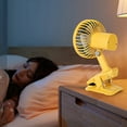 thumbnail image 7 of FHBVT USB Rechargeable Clip Fan, Adjustable 3 Speeds for Desk and Stroller, Portable Shaking Fan for Home Office Dormitory Outdoor Use, Quiet Operation, Ideal for Summer Cooling, 7 of 7