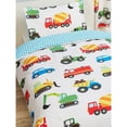 thumbnail image 2 of PriceRightHome Boys/Girls Trucks & Transport Duvet Cover Set, 2 of 4