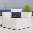 thumbnail image 2 of Sofa Corner Chair, Fabric, White, Modern Contemporary Urban Design, Outdoor Patio Balcony Cafe Bistro Garden Furniture Hotel Hospitality, 2 of 7
