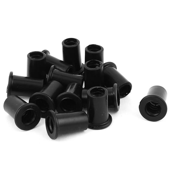15 Pcs 20mm x 11.5mm x 7mm Strain Relief Cord Boot Protector Cable Hose Black
