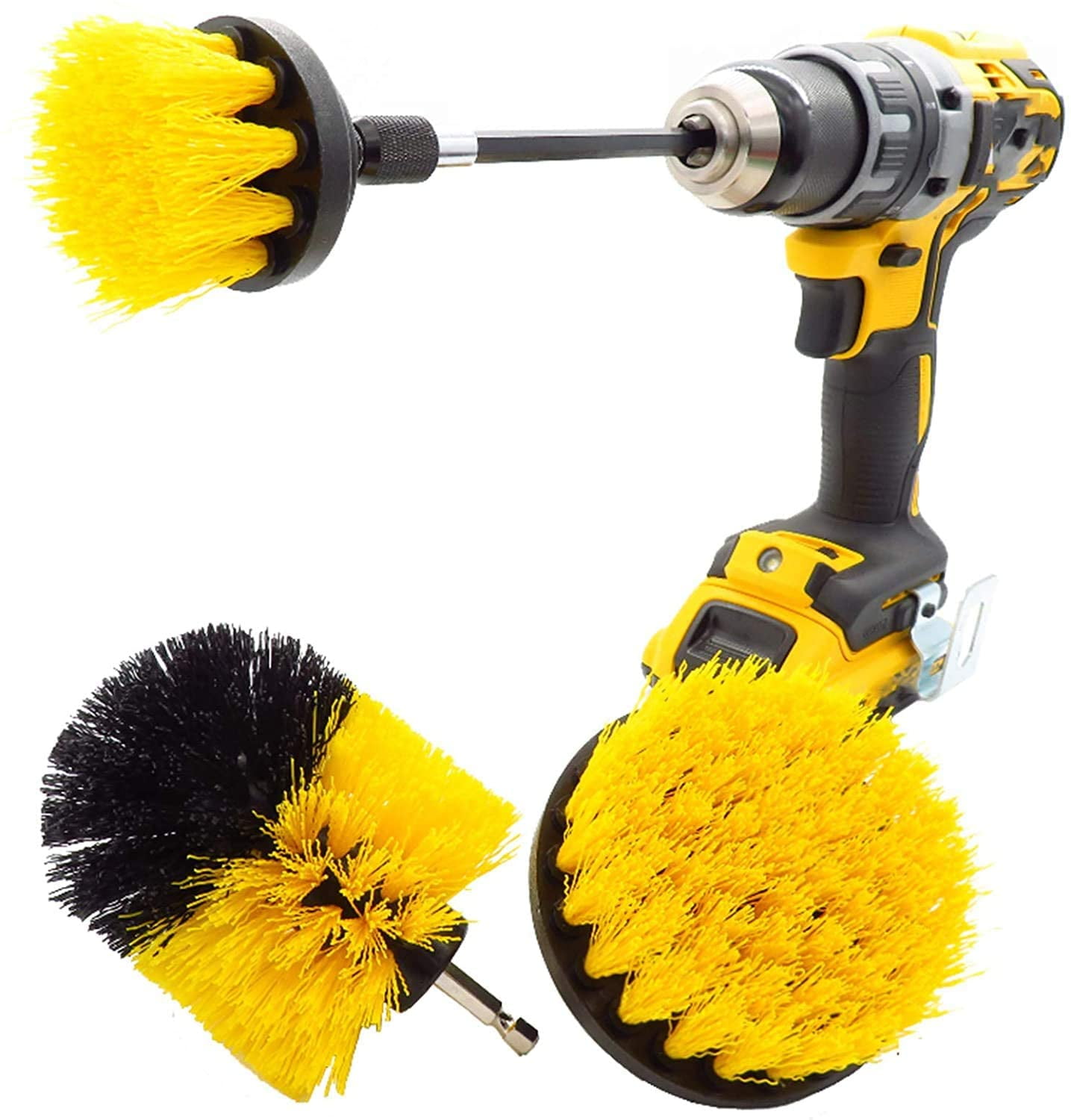 Drill Brush, Power Scrubber Cleaning Brush Attachment Set All Purpose