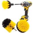 thumbnail image 1 of Drill Brush, Power Scrubber Cleaning Brush Attachment Set All Purpose Scrub Brush and 1× Extendable Rod for Grout, Floor, Tub, Shower, Tile, Bathroom and Kitchen, Drill Not Included (4PACK), 1 of 5