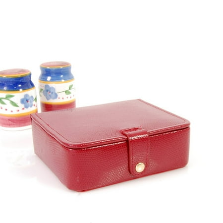 Budd Leather Lizard Grain Ladies Jewelry Box