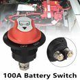 thumbnail image 2 of CAROOTU 100A Battery Isolator Disconnect Cut Off Switch Safe for Marine Car Truck Boat RV ATV, 2 of 7