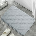 thumbnail image 4 of Thickened Slow Rebound Foam Bath Mat Super Absorbent, Plush Non-Slip Kitchen Floor Mat – Pressure Relief Bathroom Rug for Cold Tile Floors All Seasons, 4 of 6