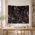 thumbnail image 5 of Crescent Moon with Potion Bottles and Gothic Books in a Starry Night, Mystical Fantasy for Dark Decor Fans, Witchcraft Room Art, Halloween Gift Tapestry Wall Hanging for Bedroom and Living Room, 5 of 7