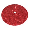 thumbnail image 5 of Cauagu 36" Christmas Tree Skirt Red Glitter Pattern Christmas Tree Decorations Tree Mat for Xmas Decorations Occasion Holiday Home Decor -36", 5 of 7