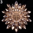 thumbnail image 4 of Ayyufe Women Fashion Shiny Alloy Rhinestone Flower Wedding Bridal Bouquet Brooch Pin, 4 of 6