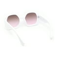 thumbnail image 4 of Womens Oversized Mod Butterfly Designer Fashion Plastic Sunglasses White - Brown Pink, 4 of 4