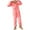 Pink, variant on fartey Men's Plus Size Hooded Pajamas Solid Color Pockets Full Zip Jumpsuits Long Sleeve Fleece One Piece Jumpsuits, S-5XL