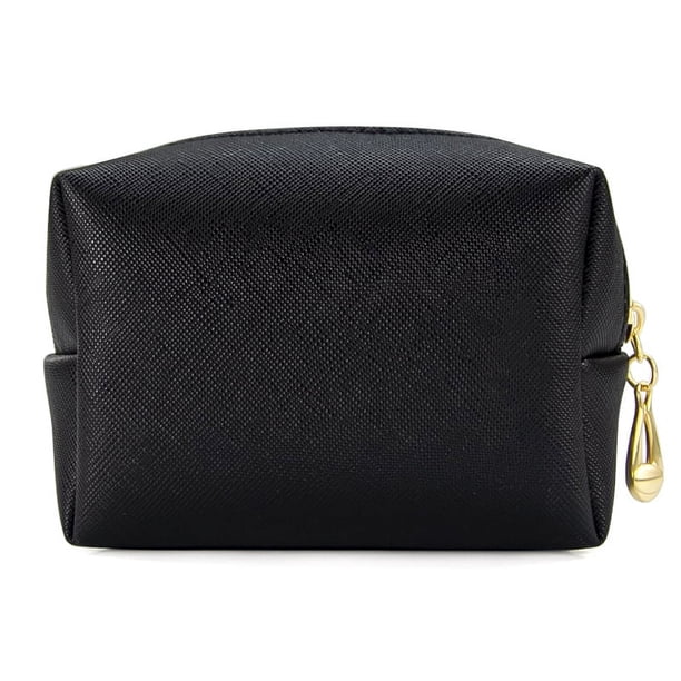Bolsa de viaje portátil para cosméticos, bolsa de cosméticos pequeña, portátil, para mujer, de PU, impermeable, bolsa de almacenamiento de cosméticos