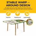 thumbnail image 4 of St. Patrick's Day Table Cloths for 5 Foot Rectangle Tables, Lucky Shamrocks Boots Green Leaves Retro Patio Waterproof Elastic Fitted Tablecloths, Washable Rectangular Table Cover for Camping, 4 of 8