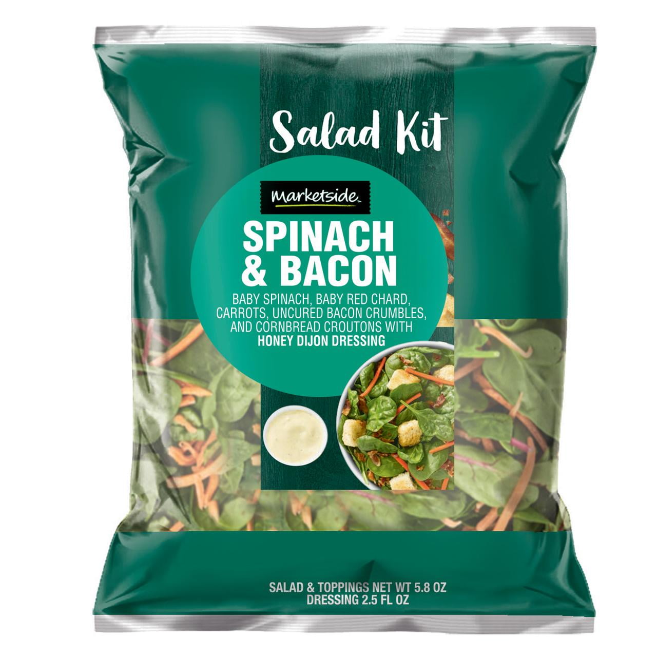 Marketside Spinach & Bacon Salad Kit, 5.8 oz
