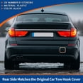 thumbnail image 3 of Cubierta del gancho de remolque trasero del automóvil, tapa negra, adecuada para BMW 535i 550i GT 2010-2013 No.51127262363, 3 of 6