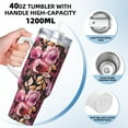 thumbnail image 3 of KLL Rose Flowers Print 40oz Stainless Steel Insulated Car Cup Coffee Mug with Spillproof Lid - Keep Your Drink Hot or Cold on the Go, 3 of 8