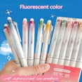 thumbnail image 3 of LNGOOR 6pcs/Set Colorful Flashing Press Erasable Pens  Perfect Gift For Students And Graduates  Neutral Pen With Easy-Erase Function, 3 of 7