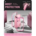 thumbnail image 4 of i-Blason AresMag for iPhone 15 Plus Case [6.7 inch], [MagSafe Compatible] Full-Body Dual Layer Anti-Slip Shockproof Rugged Clear Bumper Case with Built-in Screen Protector (Pink), 4 of 8