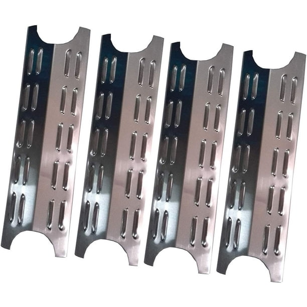 Set of Four Stainless Steel Heat Plates (15.8125 x 4.6875 inch) for