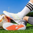 thumbnail image 5 of Yiomxhi Soccer Cleats for Men Younth Adult Lightweight Football Shoes with Ankle Support, Breathable Outdoor Turf Cleats for Training and Matches, Long Studs and Short Studs, 5 of 7