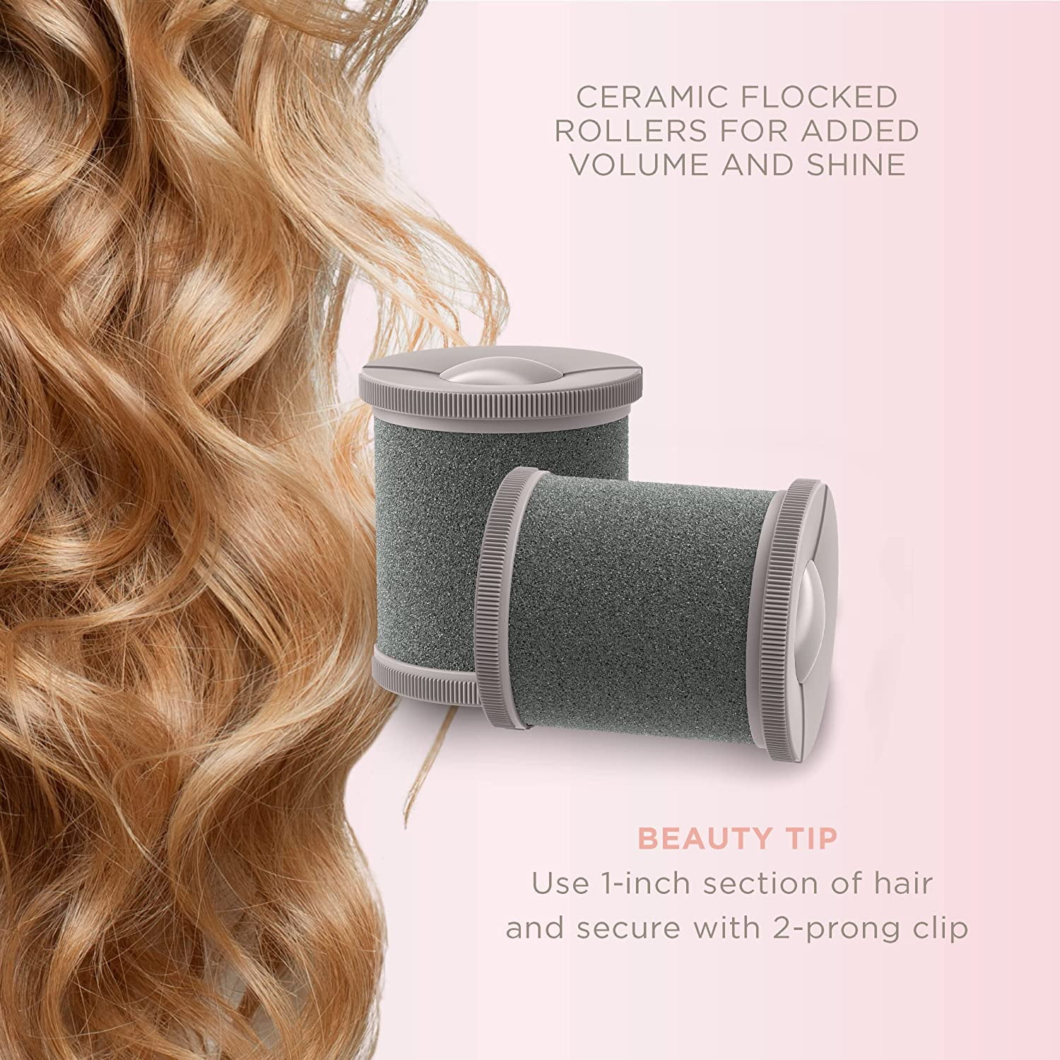 Jumbo Ionic Setter w/8 Ceramic Flocked Rollers