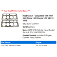 thumbnail image 2 of Head Gasket - Compatible with 2007 GMC Sierra 1500 Classic 5.3L V8 L33 VIN B, 2 of 2