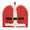 Christmas Santa Claus, variant on ZUXONGSY Sunflower Cow Tea Cozies Covers Kettle Dust Cover Teapot Protective with Hanging Ring Fit Tea Breakfast Warmer CoverInsulation and Keep Tea Warm Home Kitchen Accessories